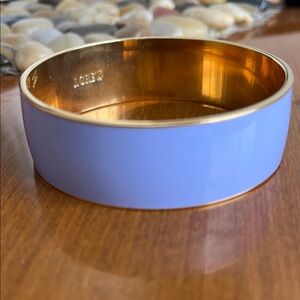 Gold and Purple Bangle Bracelet
